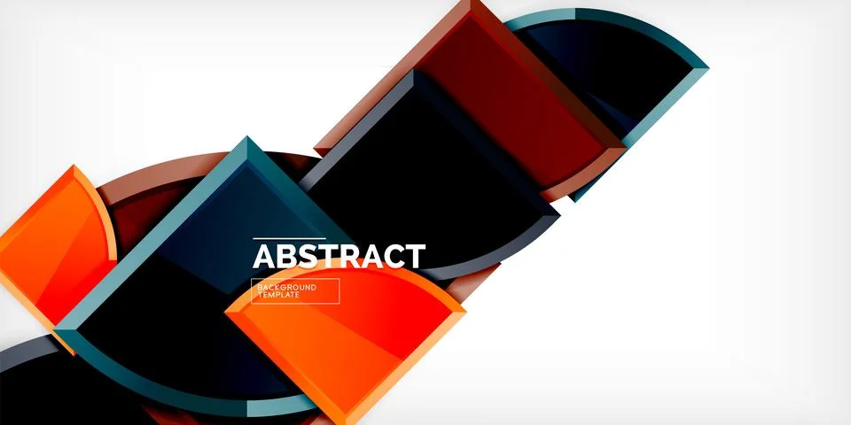 Glossy circles geometric background. Vector Illustration For Wallpaper, Banner 스톡 일러스트