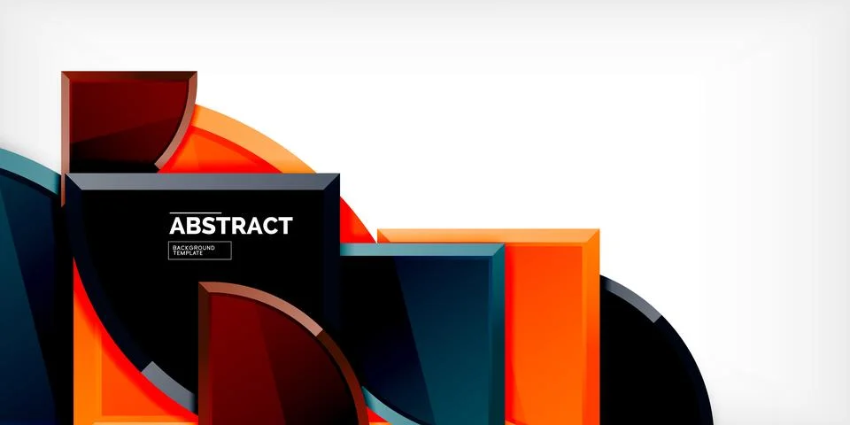 Glossy circles geometric background. Vector Illustration For Wallpaper, Banner Stock Illustration