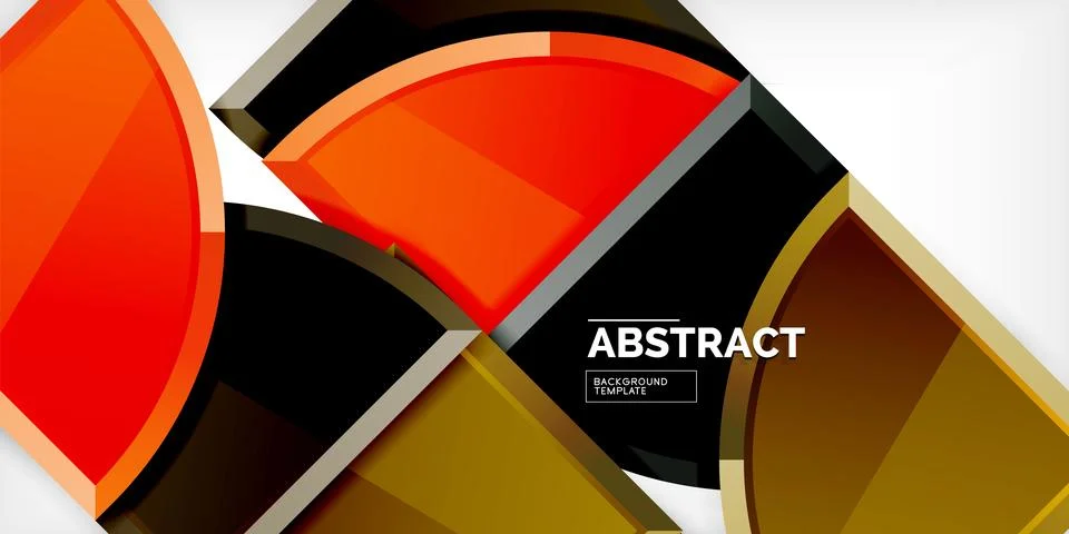 Glossy circles geometric background. Vector Illustration For Wallpaper, Banner Stock Illustration