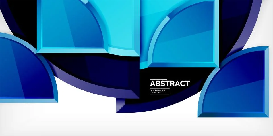 Glossy circles geometric background. Vector Illustration For Wallpaper, Banner 스톡 일러스트