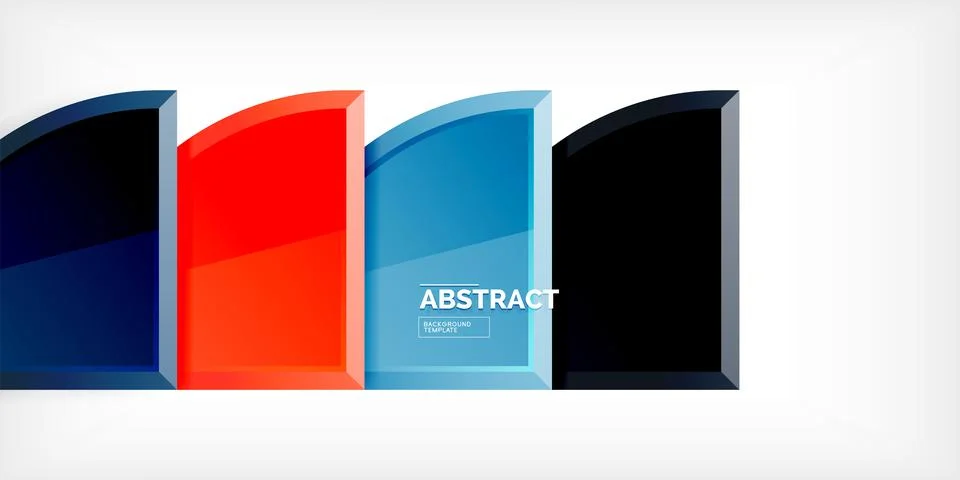 Glossy circles geometric background. Vector Illustration For Wallpaper, Banner Illustrazione stock