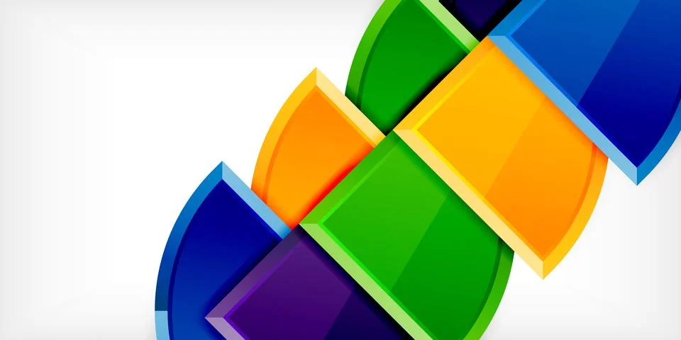 Glossy circles geometric background. Vector Illustration For Wallpaper, Banner Stock Illustration