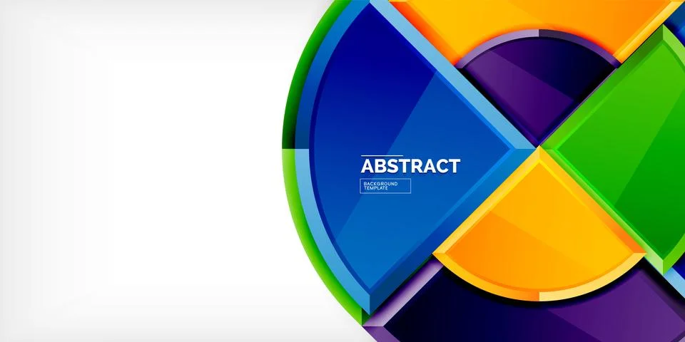 Glossy circles geometric background. Vector Illustration For Wallpaper, Banner Stock Illustration