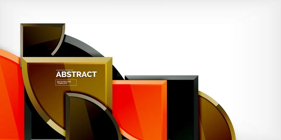 Glossy circles geometric background. Vector Illustration For Wallpaper, Banner Stock Illustration
