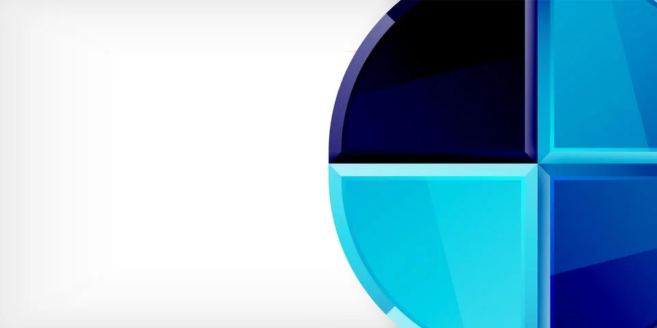 Glossy circles geometric background. Vector Illustration For Wallpaper, Banner Stock Illustration