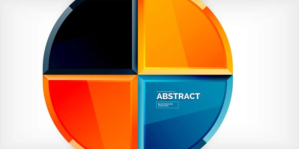 Glossy circles geometric background. Vector Illustration For Wallpaper, Banner 스톡 일러스트