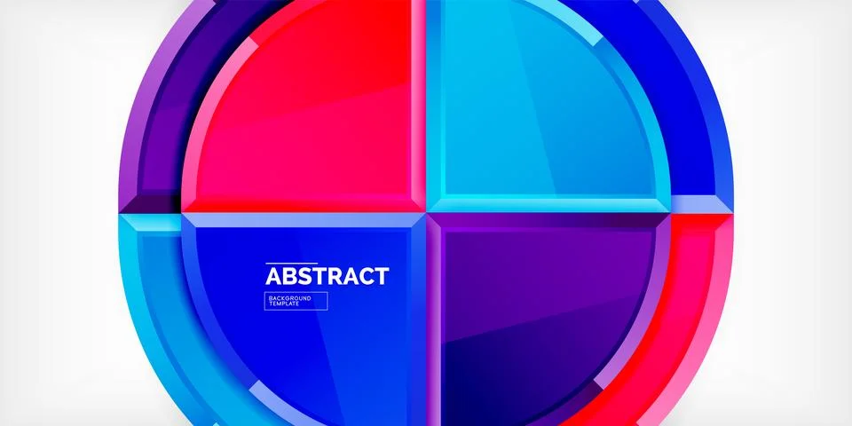 Glossy circles geometric background. Vector Illustration For Wallpaper, Banner Stock Illustration