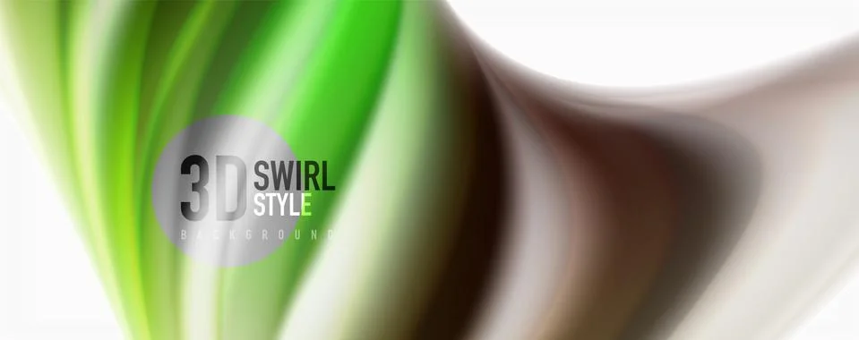 Glossy colorful liquid waves abstract background,, modern techno lines Stock Illustration