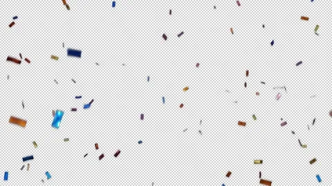 Glossy Confetti 01 Stock Footage 290157617