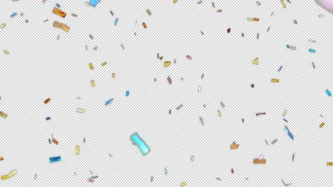 Glossy Confetti 02 Stock Footage 290157636