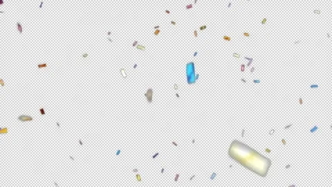 Glossy Confetti 03 Stock Footage 290413377