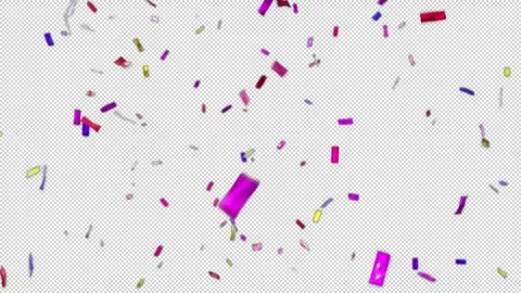 Glossy Confetti 04 Stock Footage 290413486