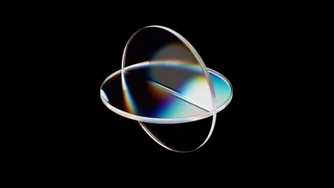 Glossy dispersion circles Stock Illustration