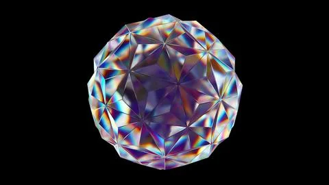 Glossy dispersion diamond Stock Illustration