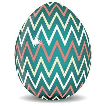 Glossy Easter Egg Design Illustrazione stock