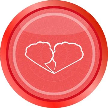 Glossy empty speech bubble web button icon Illustrazione stock