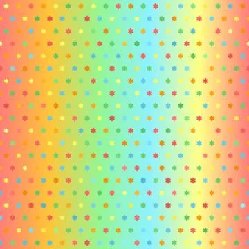 Glossy flower pattern. Seamless vector Stock Illustration