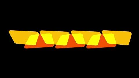 Glossy Folded Ribbon 3D Abstract Stock Footage 335592077