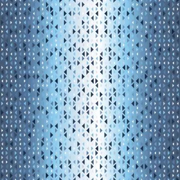 Glossy frosty triangle pattern. Seamless vector background Stock Illustration