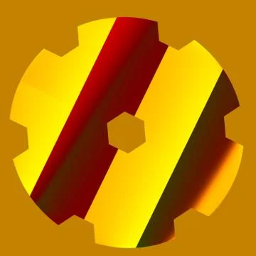 Glossy Gear Stock Illustration