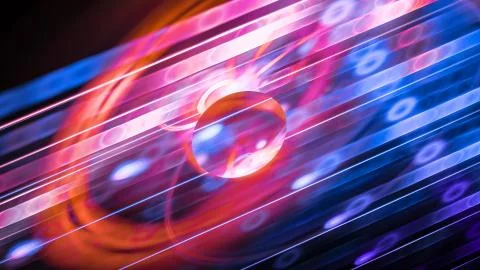 The glossy glowing unique element abstract background 库存插图