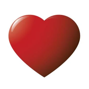 Glossy heart Stock Illustration