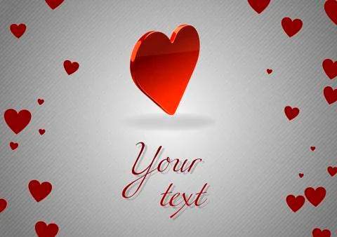 Glossy heart Stock Illustration