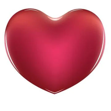 Glossy Heart 스톡 일러스트