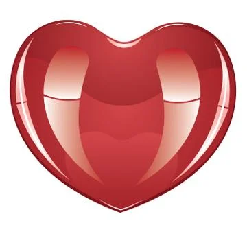 Glossy Heart Stock Illustration