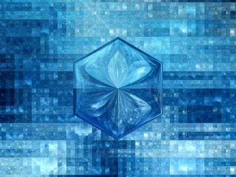 Glossy hexagonal abstract background 스톡 일러스트