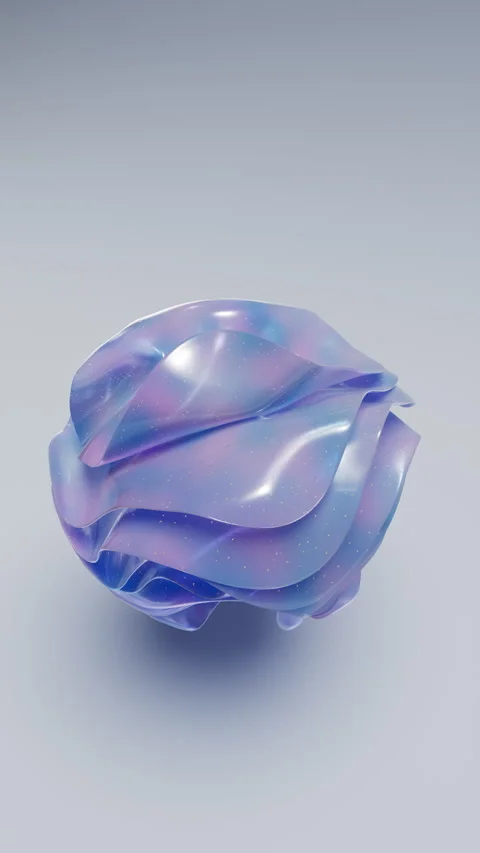 Glossy Holographic Flowing Surface Background Video stock 340427715
