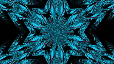 Glossy Kaleidoscope Background Stock Footage 239462853