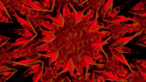 Glossy Kaleidoscope Background Stock Footage 239462864