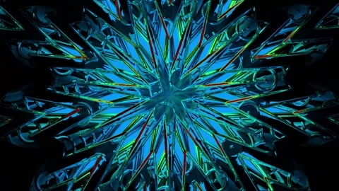 Glossy Kaleidoscope Background Stock Footage 239462866