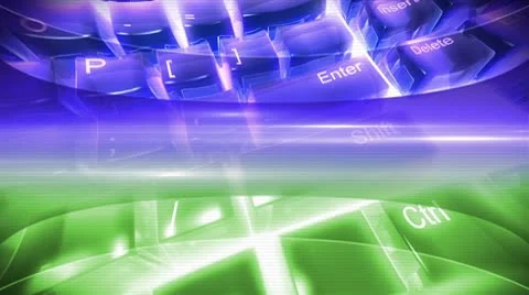 Glossy Keyboard Background Stock-Footage 8920928