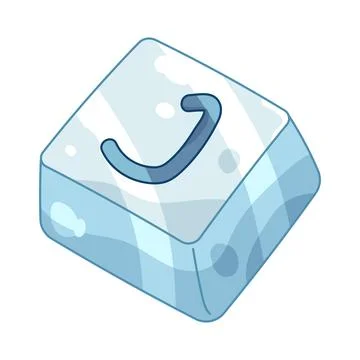Glossy keycap j Illustrazione stock