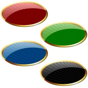 Glossy Label With Stripes Stock Illustration