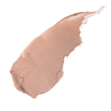 Glossy lipstick track example trace isolated on the white background Foto stock