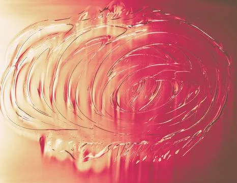 Glossy Liquid Movement: Viscous Thick Gel Abstract Background Illustrazione stock