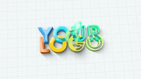Glossy Logo Build-Up Stock After Effects