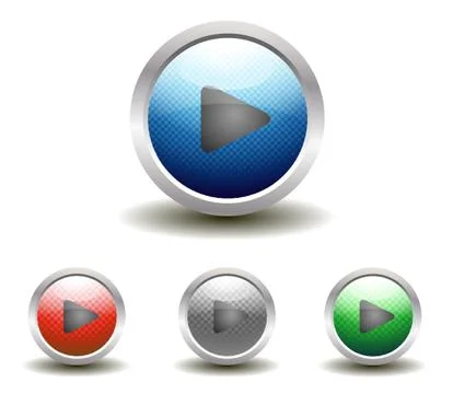 Glossy media play Stock Illustration