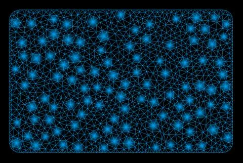 Glossy Mesh 2D Filled Rectangle with Light Spots 스톡 일러스트