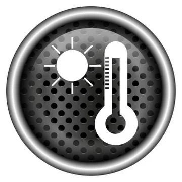 Glossy metallic icon Stock Illustration