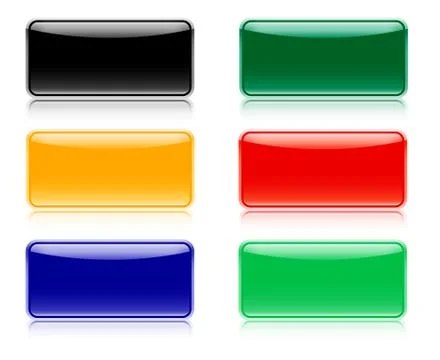 Glossy navigation bars, buttons 스톡 일러스트