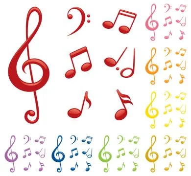 Glossy notes Stock Illustration