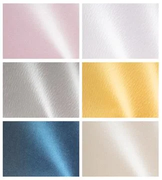 Glossy paper textures set, subtle gradients in pink, silver, and white. Smoot Stock-Fotos