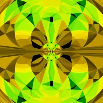 Glossy pattern tile mosaic triangle artwork in spring colors Stock Illustration