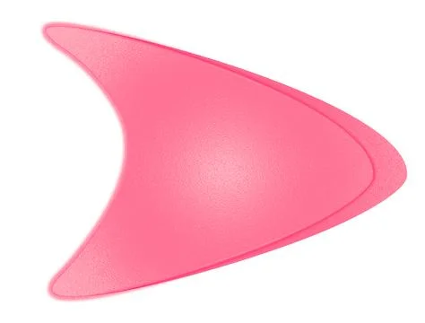 Glossy Pink Dynamic Arrow Shape Stock Illustration