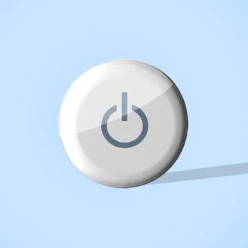 Glossy Play Button Gray Stock Illustration