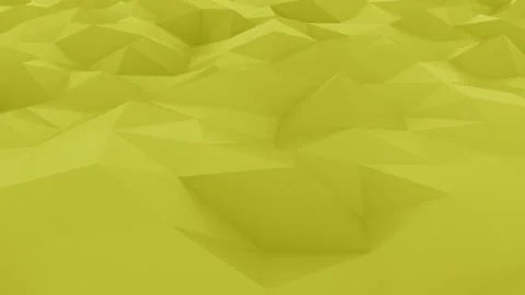 Glossy polygonal yellow surface. 3D rendering Stock Illustration